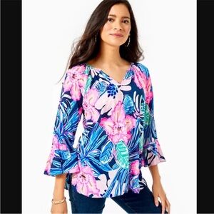 Lily Pulitzer Willa Flounce Top